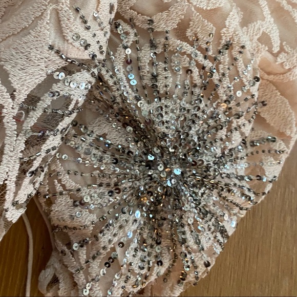 FREE PEOPLE ✨ embellished lace bell sleeve dress - Picture 4 of 6